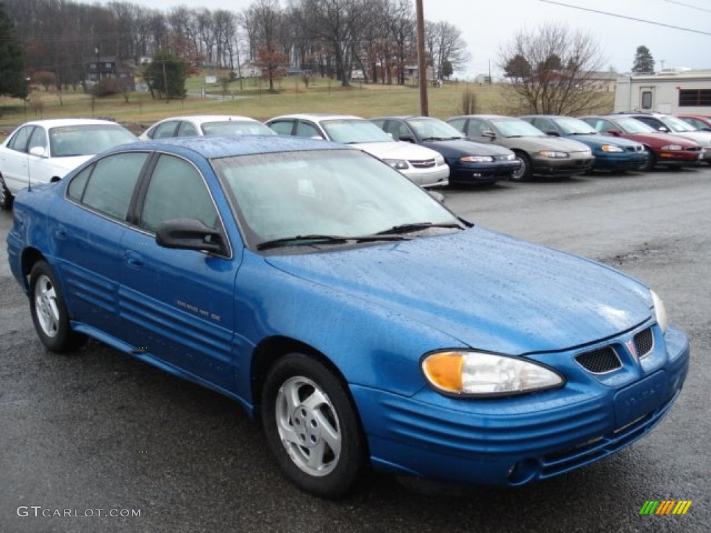 2000 Grand Am SE Sedan - Medium Gulf Blue Metallic / Dark Pewter photo #3