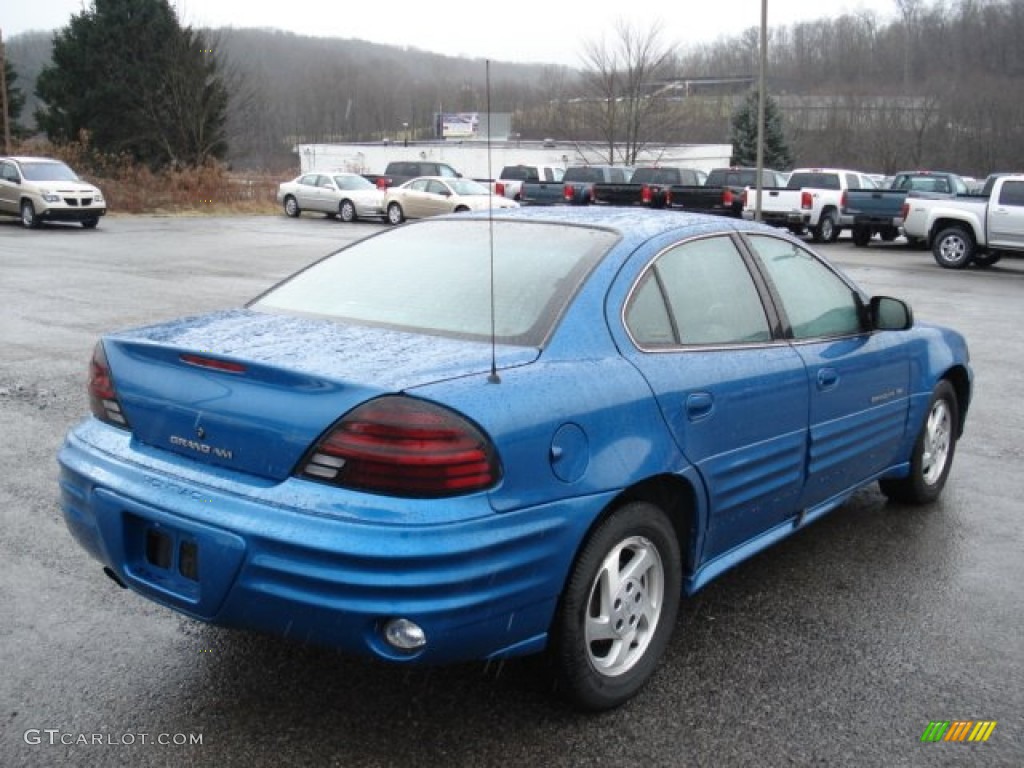 2000 Grand Am SE Sedan - Medium Gulf Blue Metallic / Dark Pewter photo #4