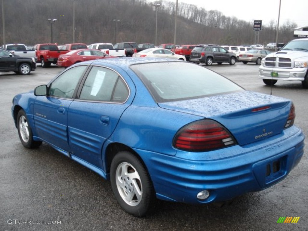 2000 Grand Am SE Sedan - Medium Gulf Blue Metallic / Dark Pewter photo #6