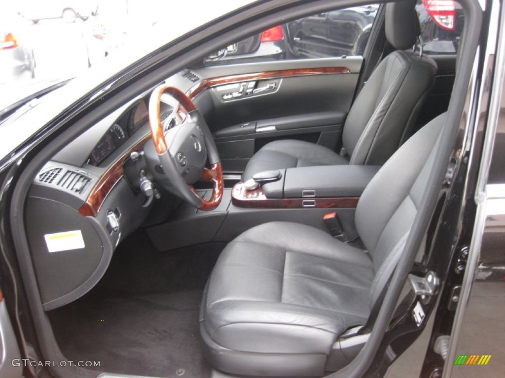 Black Interior 2008 Mercedes-Benz S 550 Sedan Photo #60285965