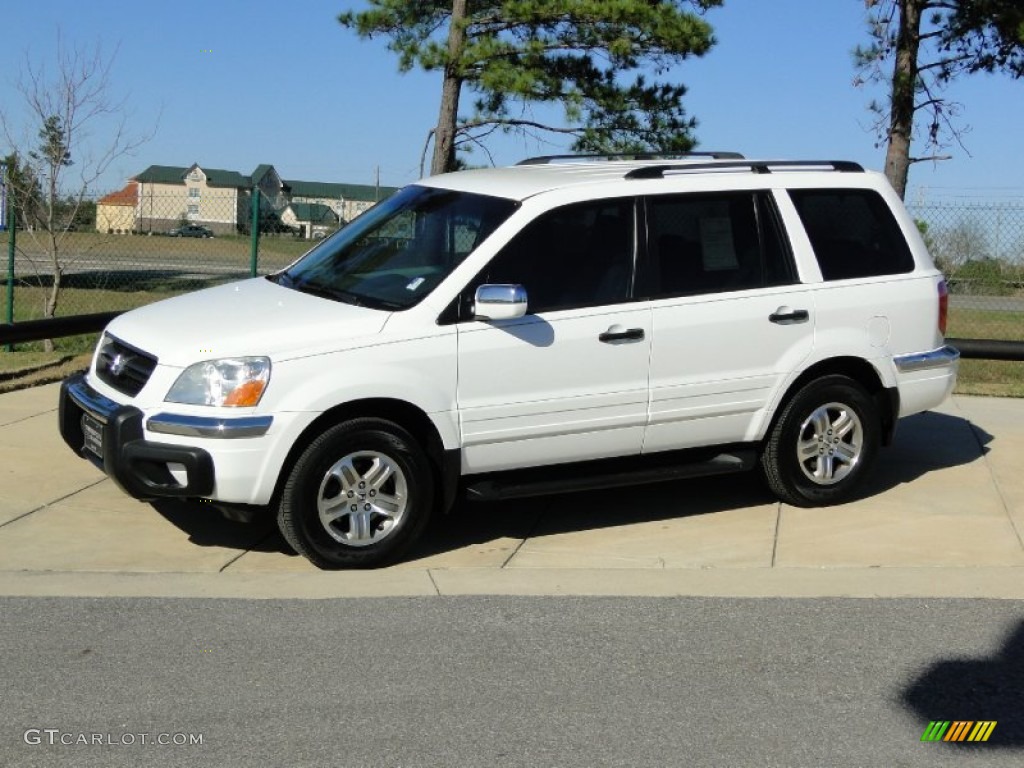 2003 Pilot EX-L 4WD - Taffeta White / Gray photo #9
