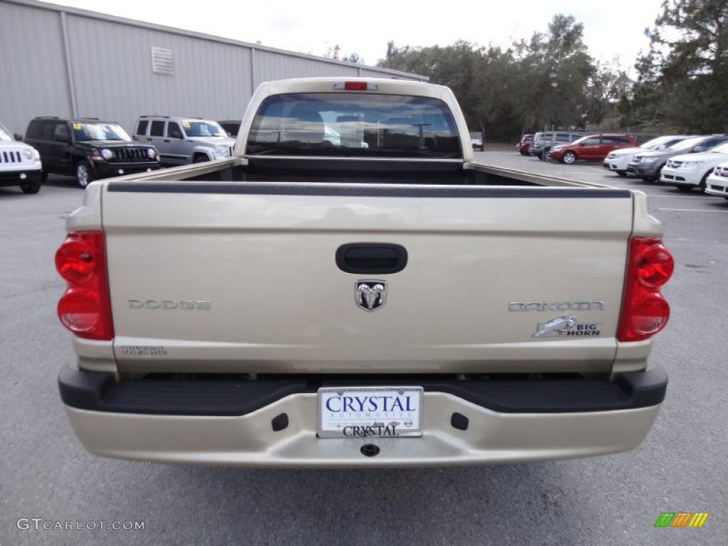 2011 Dakota Big Horn Extended Cab - White Gold Metallic / Dark Khaki/Medium Khaki photo #7