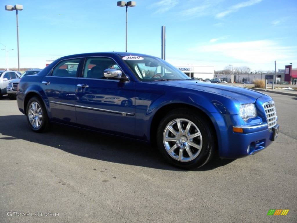 2009 300 C HEMI - Deep Water Blue Pearl / Dark Slate Gray photo #3