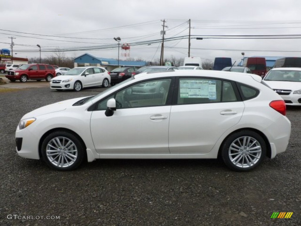 Satin White Pearl 2012 Subaru Impreza 2.0i Premium 5 Door Exterior Photo #60290088