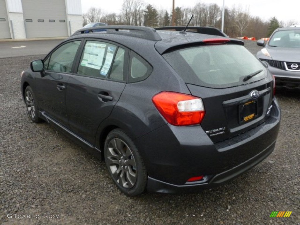 2012 Impreza 2.0i Sport Premium 5 Door - Dark Gray Metallic / Black photo #5