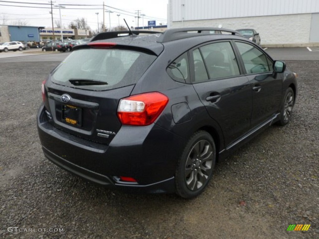 2012 Impreza 2.0i Sport Premium 5 Door - Dark Gray Metallic / Black photo #7