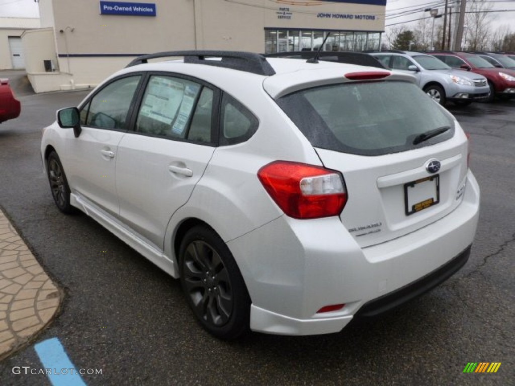 2012 Impreza 2.0i Sport Premium 5 Door - Satin White Pearl / Ivory photo #5