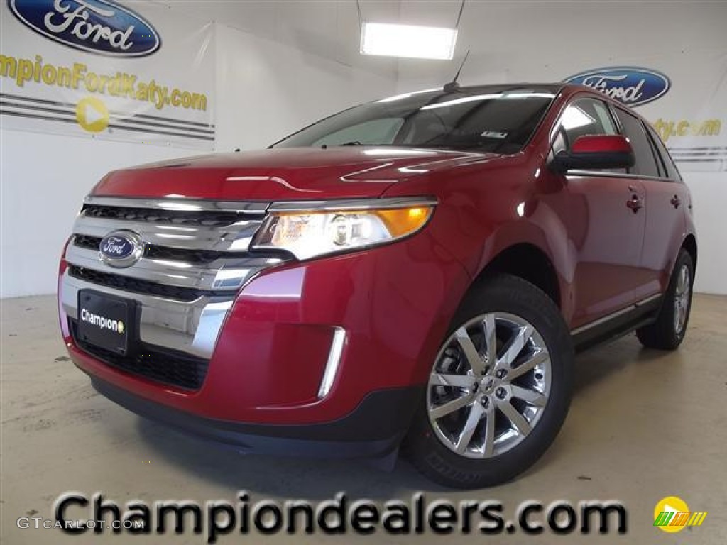 2012 Edge SEL EcoBoost - Red Candy Metallic / Charcoal Black photo #1