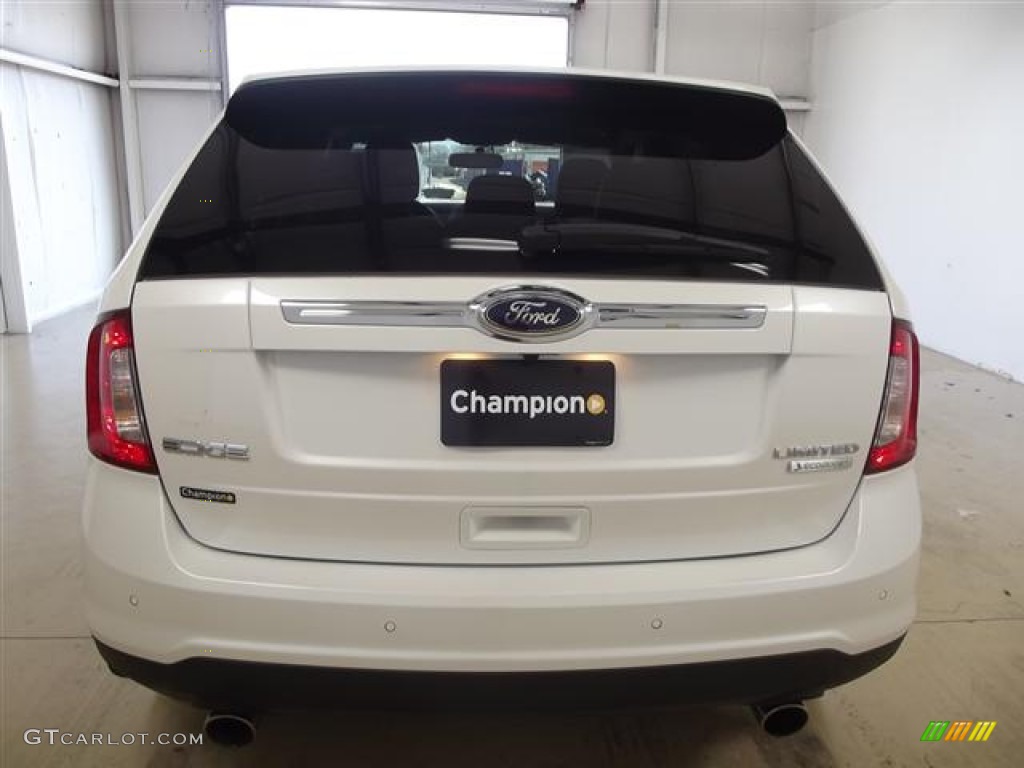 2012 Edge Limited EcoBoost - White Platinum Metallic Tri-Coat / Medium Light Stone photo #5