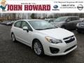 2012 Satin White Pearl Subaru Impreza 2.0i Premium 5 Door  photo #1