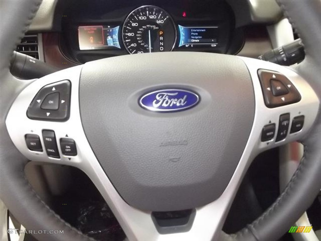 2012 Edge Limited EcoBoost - White Platinum Metallic Tri-Coat / Medium Light Stone photo #16