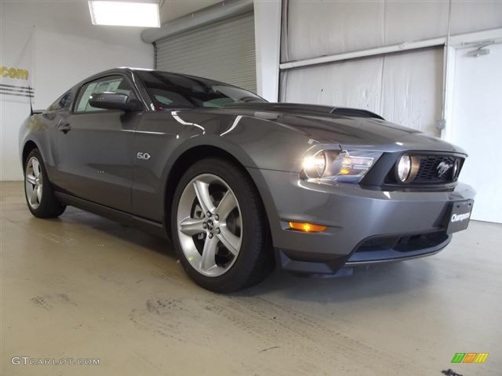 2012 Mustang GT Premium Coupe - Sterling Gray Metallic / Charcoal Black photo #3