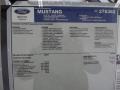 2012 Ford Mustang GT Premium Coupe Window Sticker
