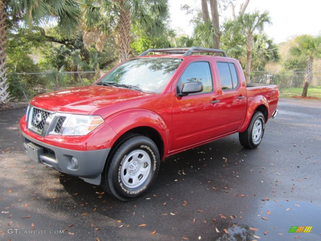 2011 Frontier S Crew Cab - Red Brick / Steel photo #1