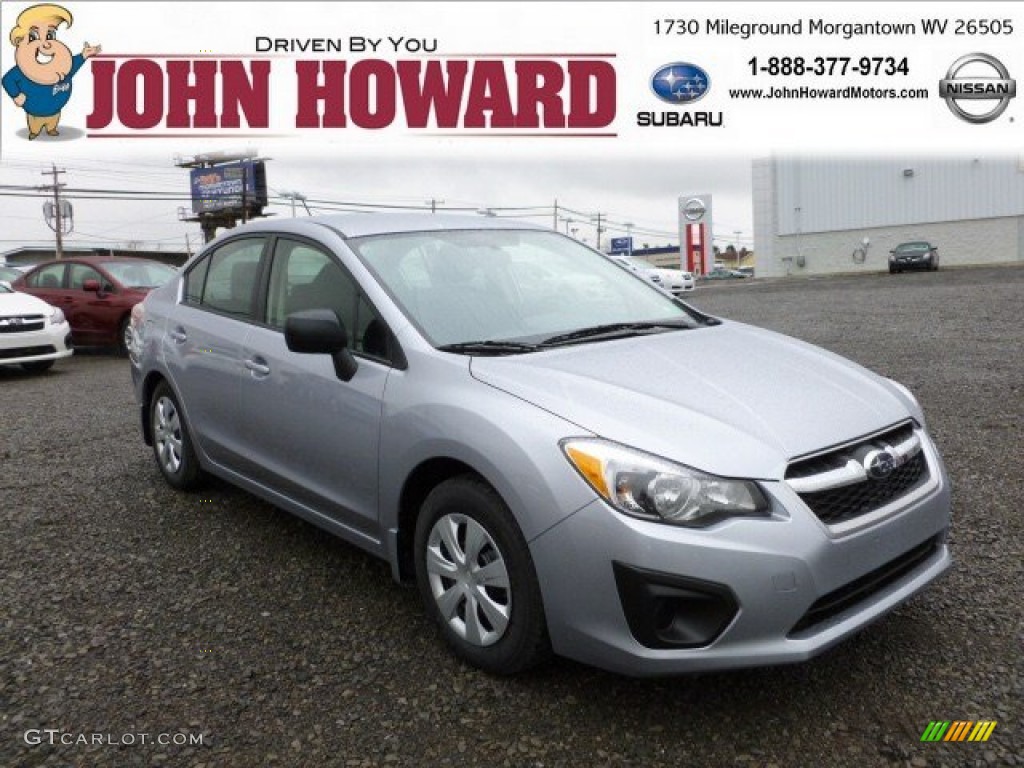 2012 Impreza 2.0i 4 Door - Ice Silver Metallic / Black photo #1