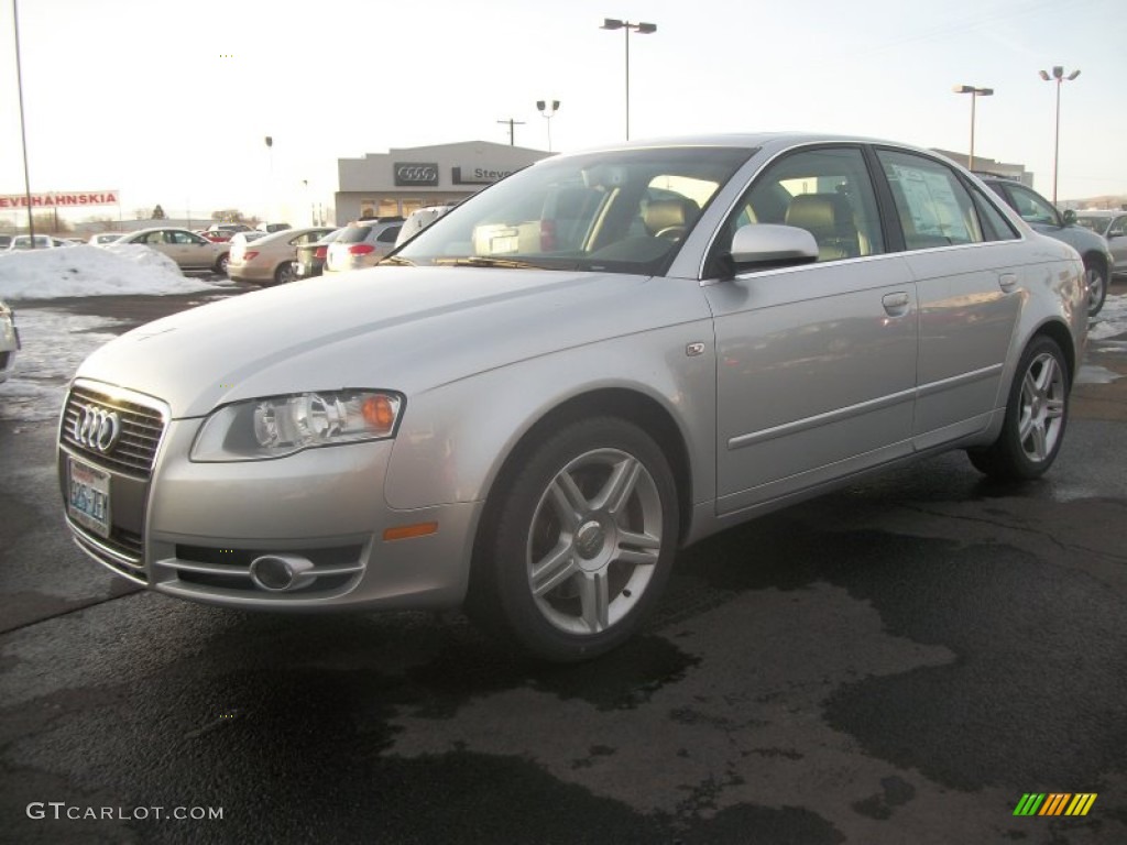 2006 A4 2.0T Sedan - Light Silver Metallic / Ebony photo #5