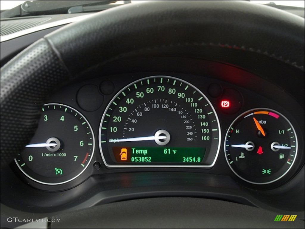 2008 Saab 9-3 Aero XWD Sport Sedan Gauges Photo #60293606