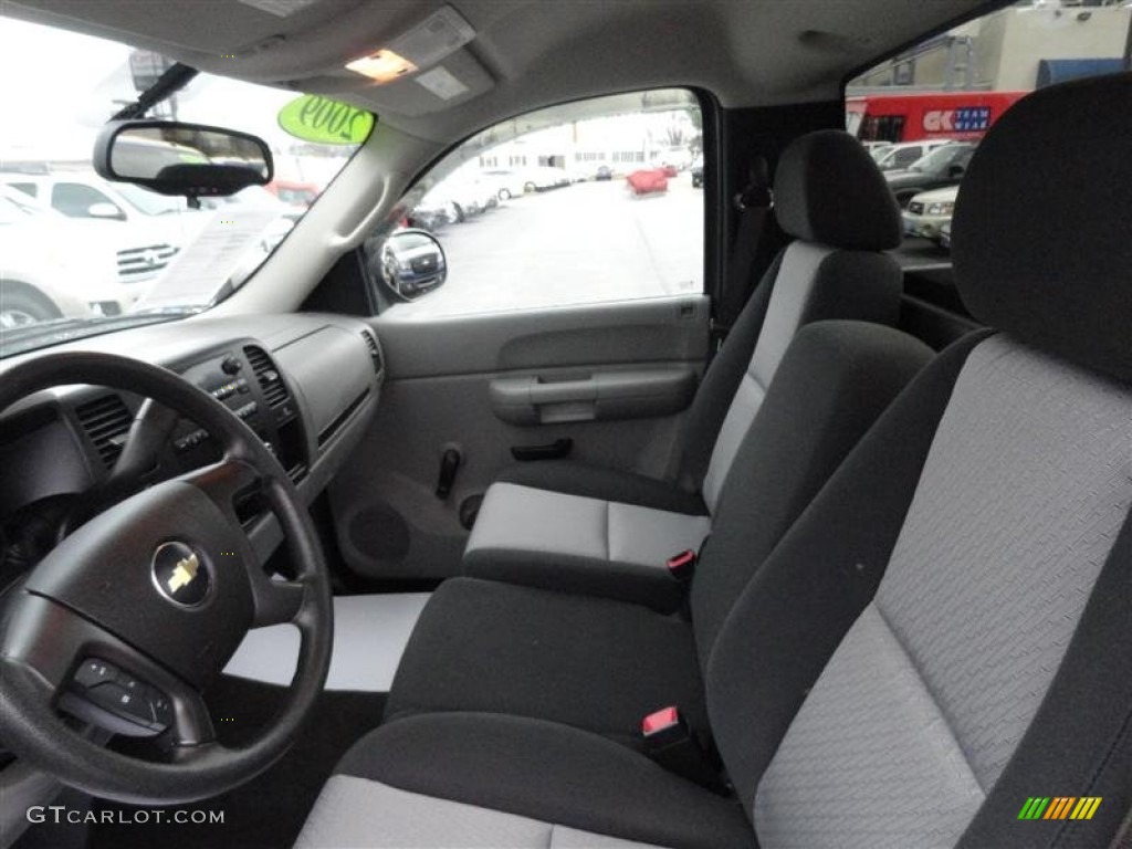 2009 Silverado 1500 LT Regular Cab - Black / Dark Titanium photo #4