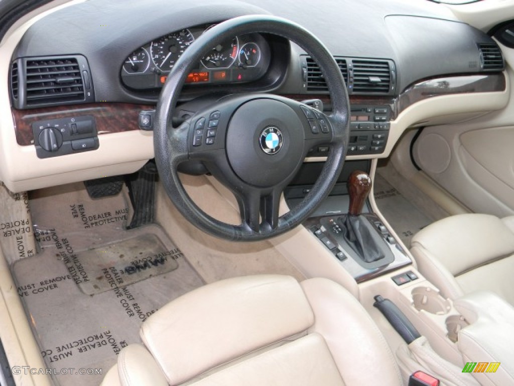 2003 3 Series 330i Sedan - Alpine White / Beige photo #7
