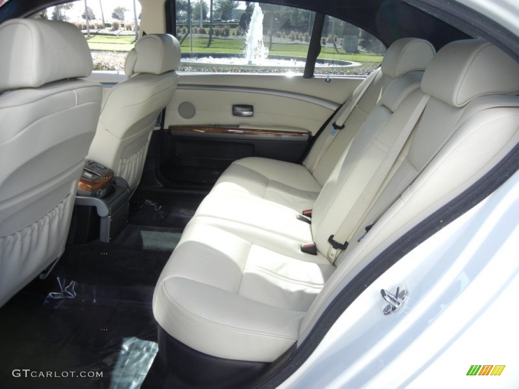 2008 BMW 7 Series 750Li Sedan Rear Seat Photo #60295715