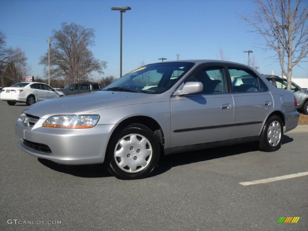 2000 Accord LX Sedan - Satin Silver Metallic / Charcoal photo #1