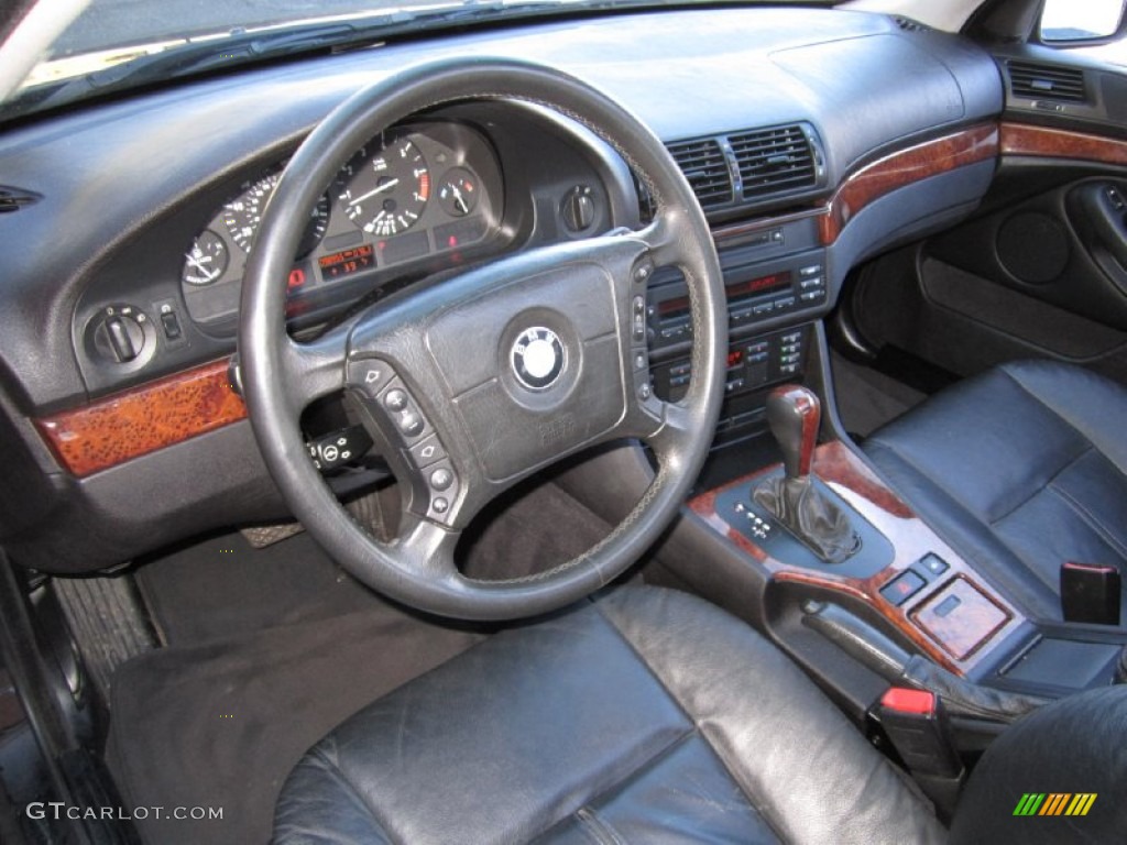 2001 BMW 5 Series 530i Sedan Black Dashboard Photo #60296657