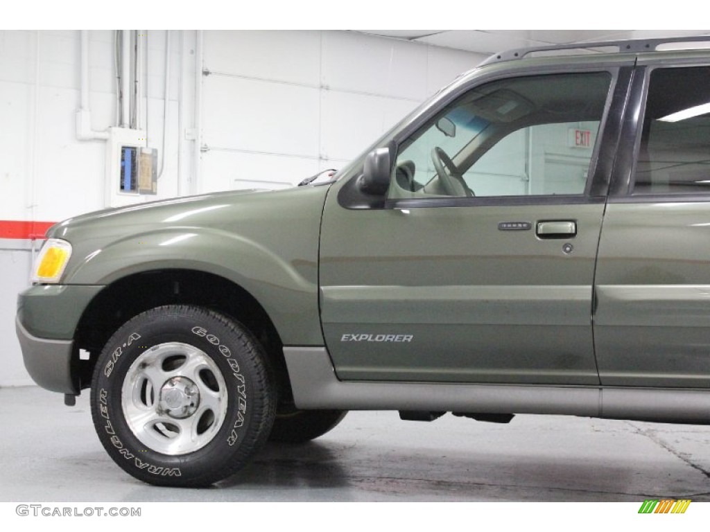 2002 Explorer Sport Trac 4x4 - Estate Green Metallic / Medium Prairie Tan photo #15