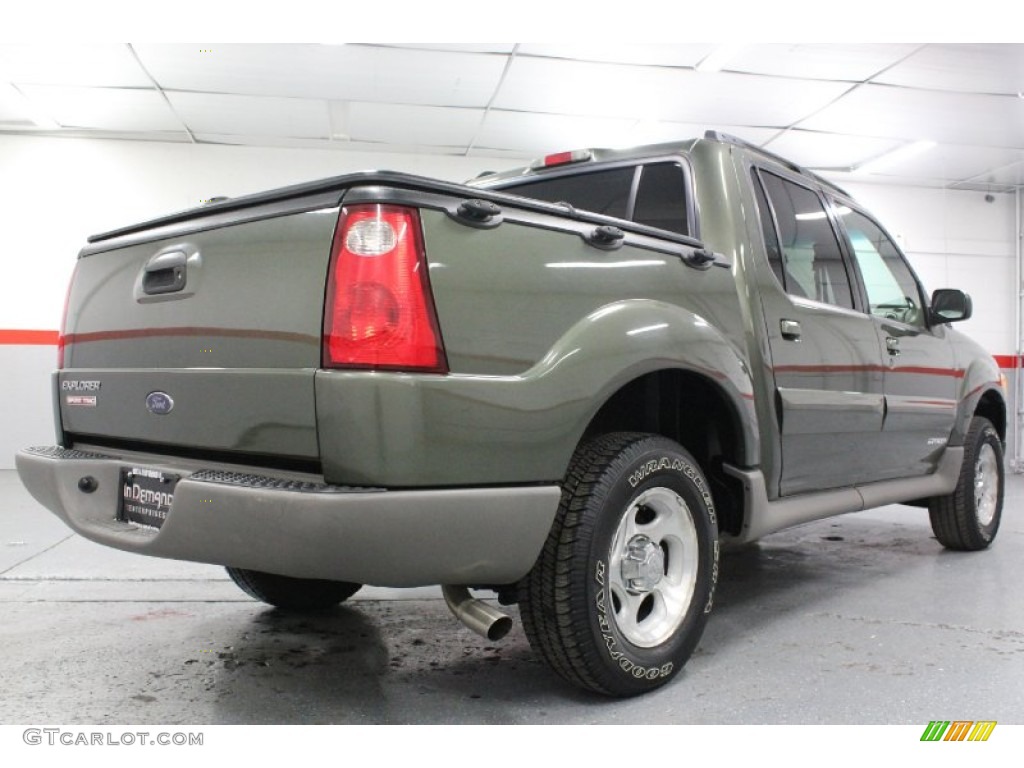 2002 Explorer Sport Trac 4x4 - Estate Green Metallic / Medium Prairie Tan photo #31