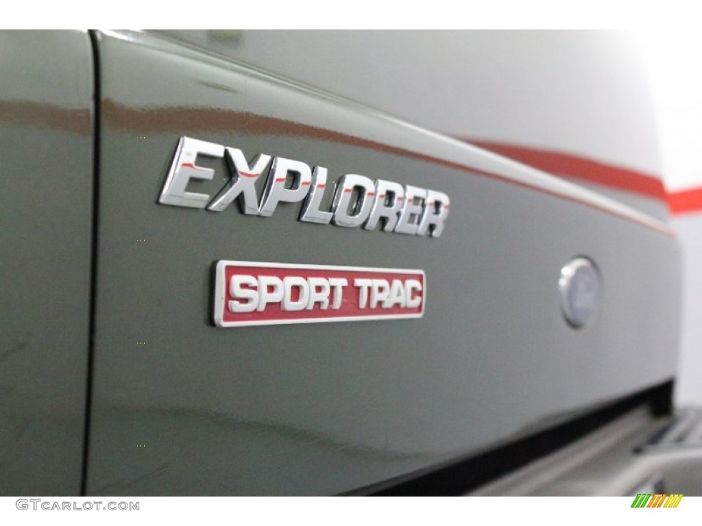 2002 Explorer Sport Trac 4x4 - Estate Green Metallic / Medium Prairie Tan photo #35