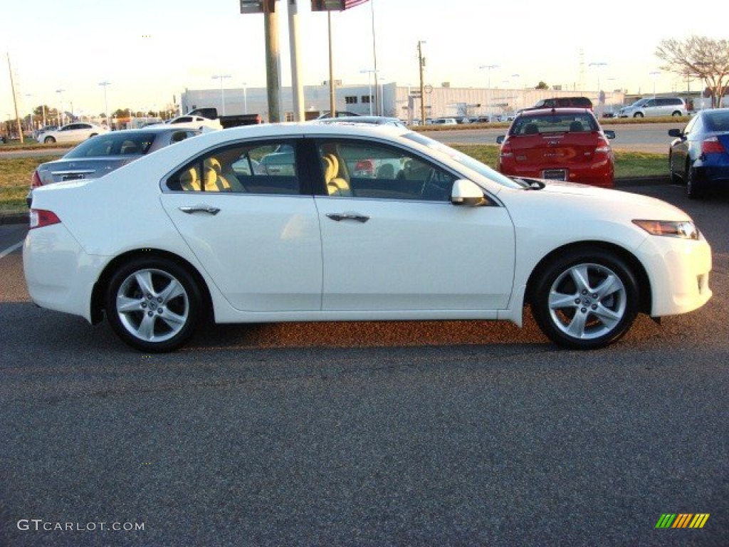 2010 TSX Sedan - Premium White Pearl / Taupe photo #6