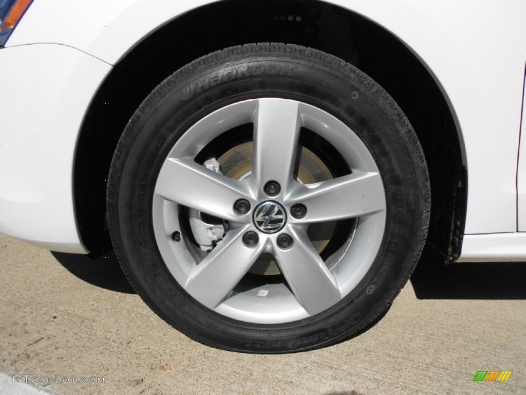 2012 Jetta TDI Sedan - Candy White / Cornsilk Beige photo #9