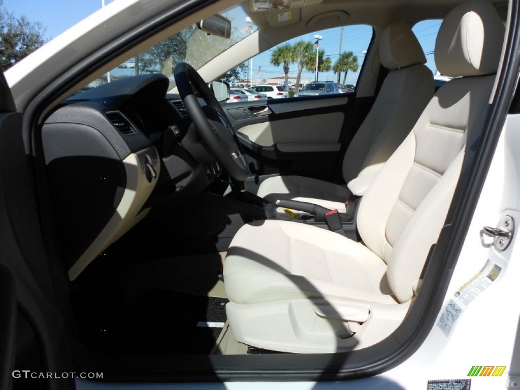 2012 Jetta TDI Sedan - Candy White / Cornsilk Beige photo #11