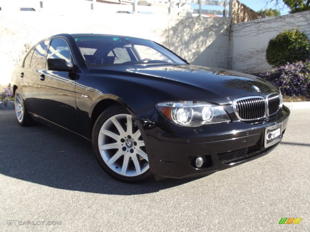 2006 7 Series 750i Sedan - Jet Black / Black/Black photo #1