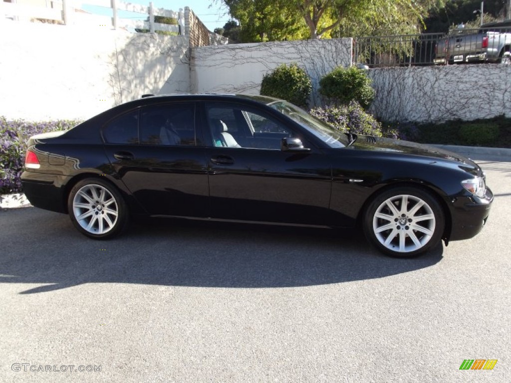 2006 7 Series 750i Sedan - Jet Black / Black/Black photo #2