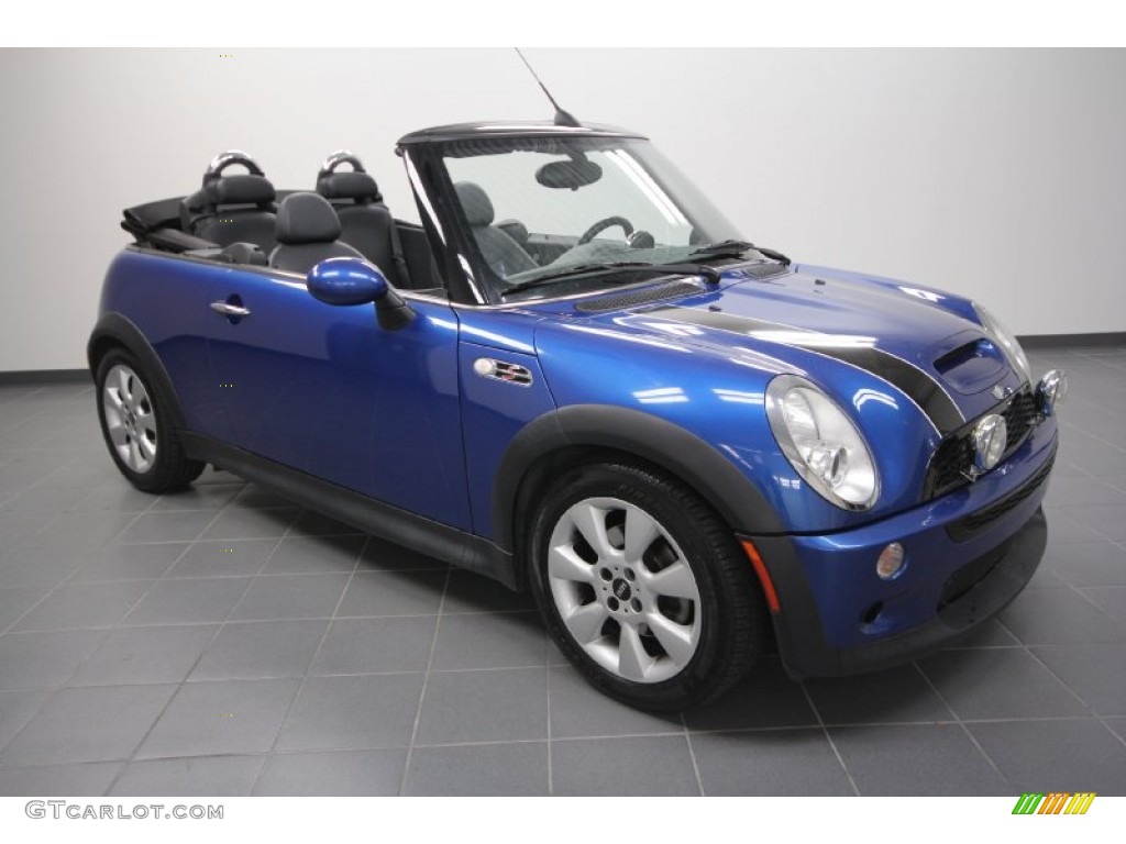 2006 Cooper S Convertible - Hyper Blue Metallic / Black/Panther Black photo #1