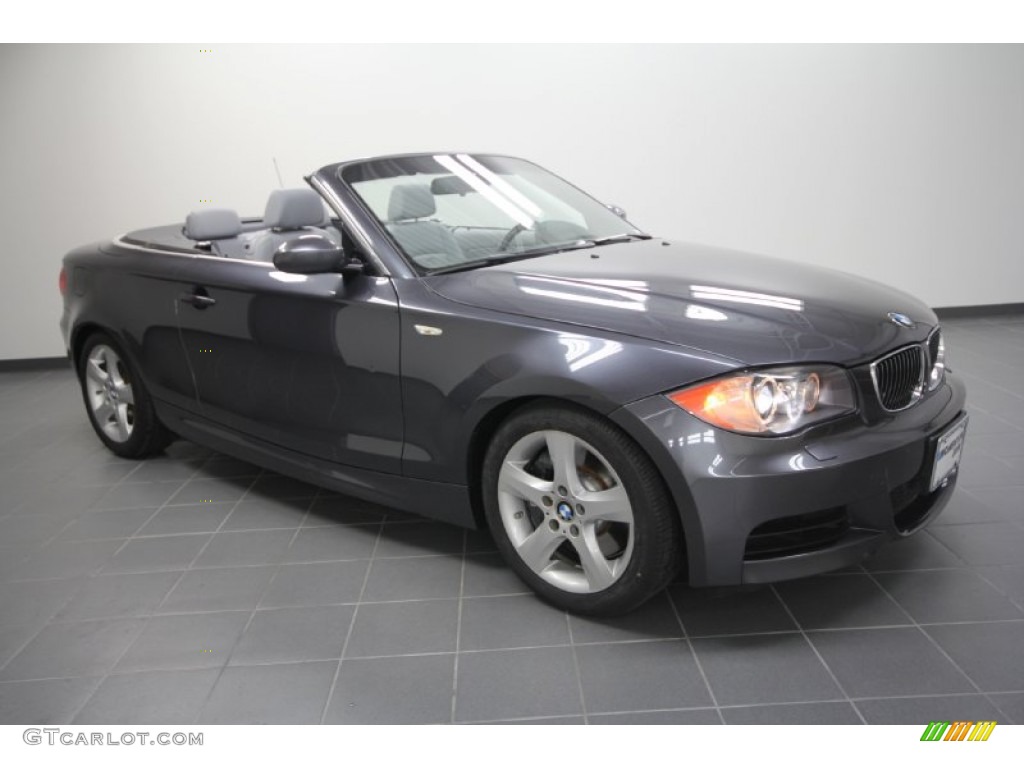 2008 1 Series 135i Convertible - Sparkling Graphite Metallic / Grey photo #1