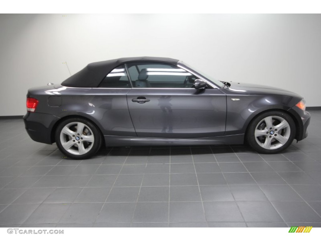 2008 1 Series 135i Convertible - Sparkling Graphite Metallic / Grey photo #7