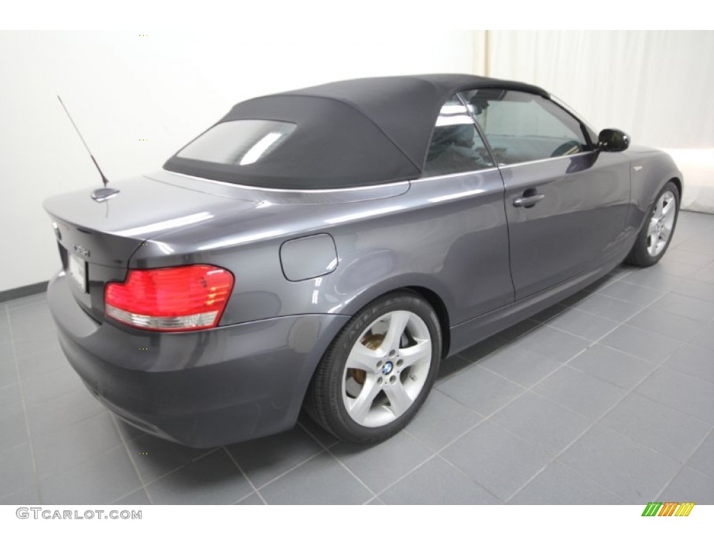 2008 1 Series 135i Convertible - Sparkling Graphite Metallic / Grey photo #13