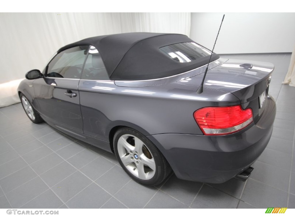 2008 1 Series 135i Convertible - Sparkling Graphite Metallic / Grey photo #15