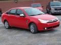 2008 Vermillion Red Ford Focus SE Sedan  photo #6