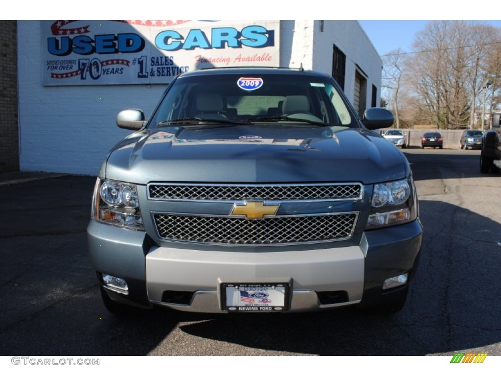 2009 Tahoe Z71 4x4 - Blue Granite Metallic / Light Titanium photo #2