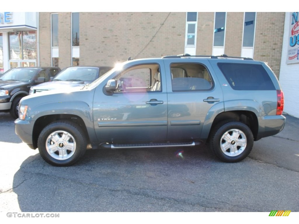 2009 Tahoe Z71 4x4 - Blue Granite Metallic / Light Titanium photo #3