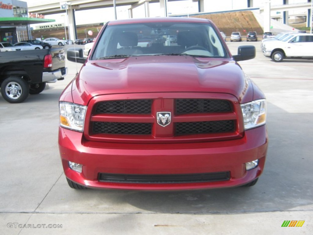 2012 Ram 1500 Express Crew Cab 4x4 - Deep Cherry Red Crystal Pearl / Dark Slate Gray/Medium Graystone photo #8