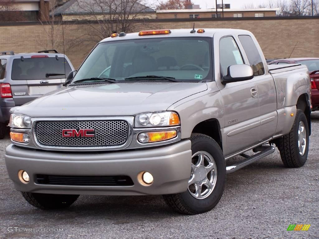 2004 Sierra 1500 Denali Extended Cab AWD - Silver Birch Metallic / Stone Gray photo #1