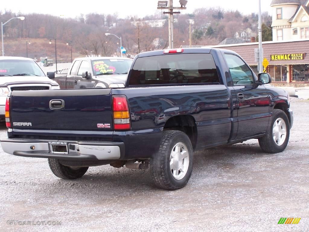 2006 Sierra 1500 Regular Cab - Deep Blue Metallic / Dark Pewter photo #3