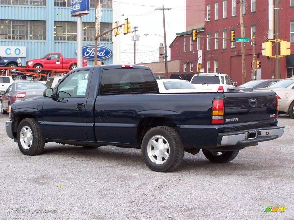 2006 Sierra 1500 Regular Cab - Deep Blue Metallic / Dark Pewter photo #4