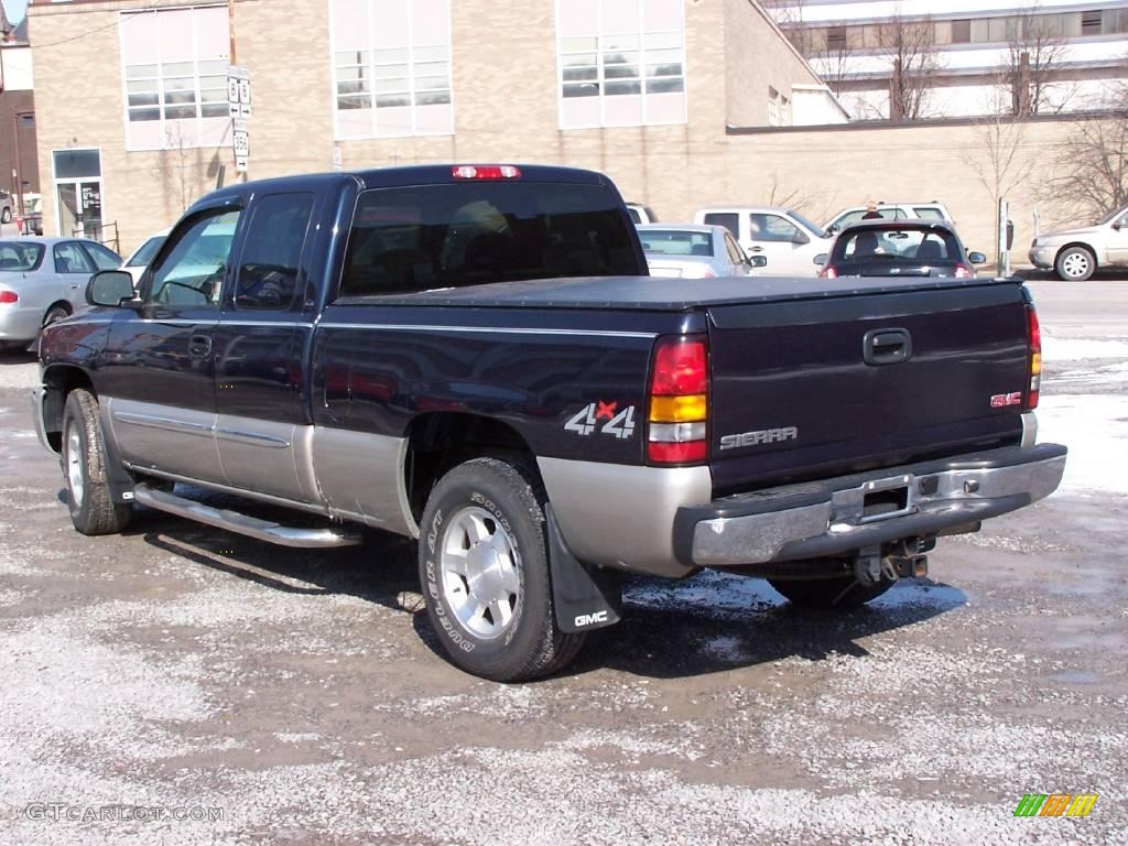 2006 Sierra 1500 SLE Extended Cab 4x4 - Deep Blue Metallic / Dark Pewter photo #2