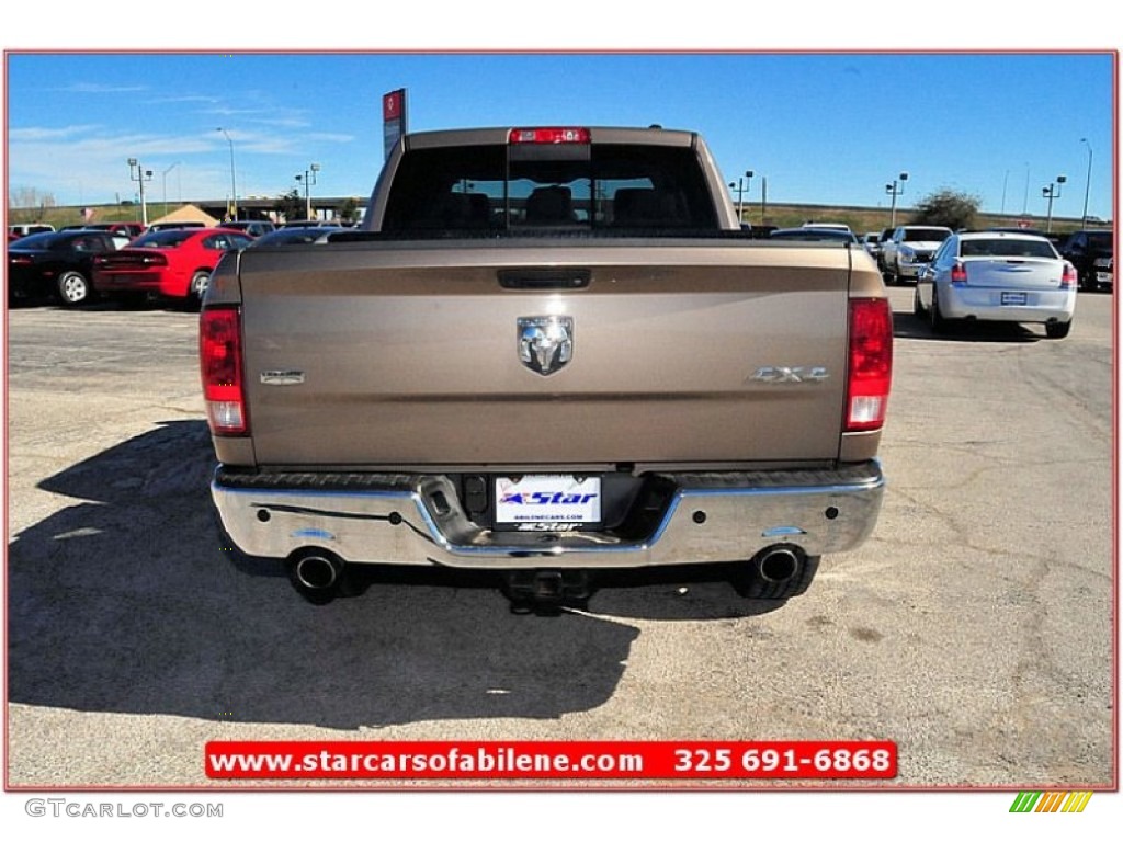 2009 Ram 1500 Laramie Crew Cab 4x4 - Austin Tan Pearl / Light Pebble Beige/Bark Brown photo #6