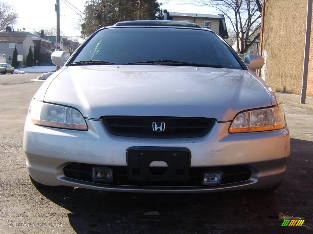 2000 Accord EX V6 Coupe - Satin Silver Metallic / Charcoal photo #1
