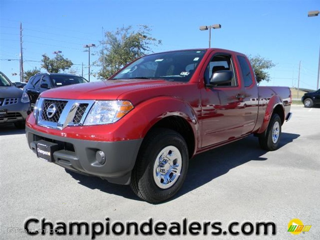 2012 Frontier S King Cab - Red Brick / Steel photo #1